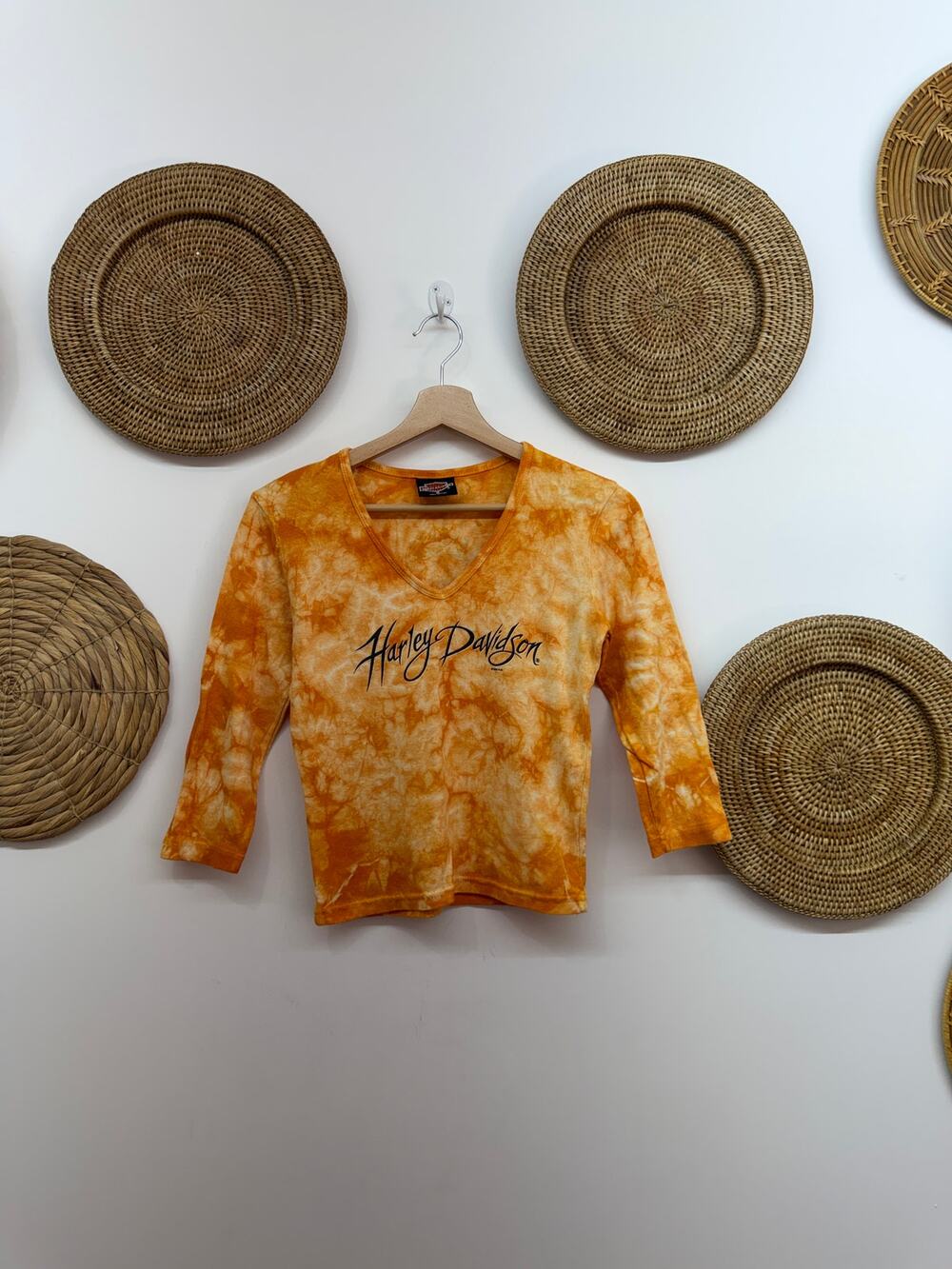 Vintage 90s Harley Davidson Crop Top Small